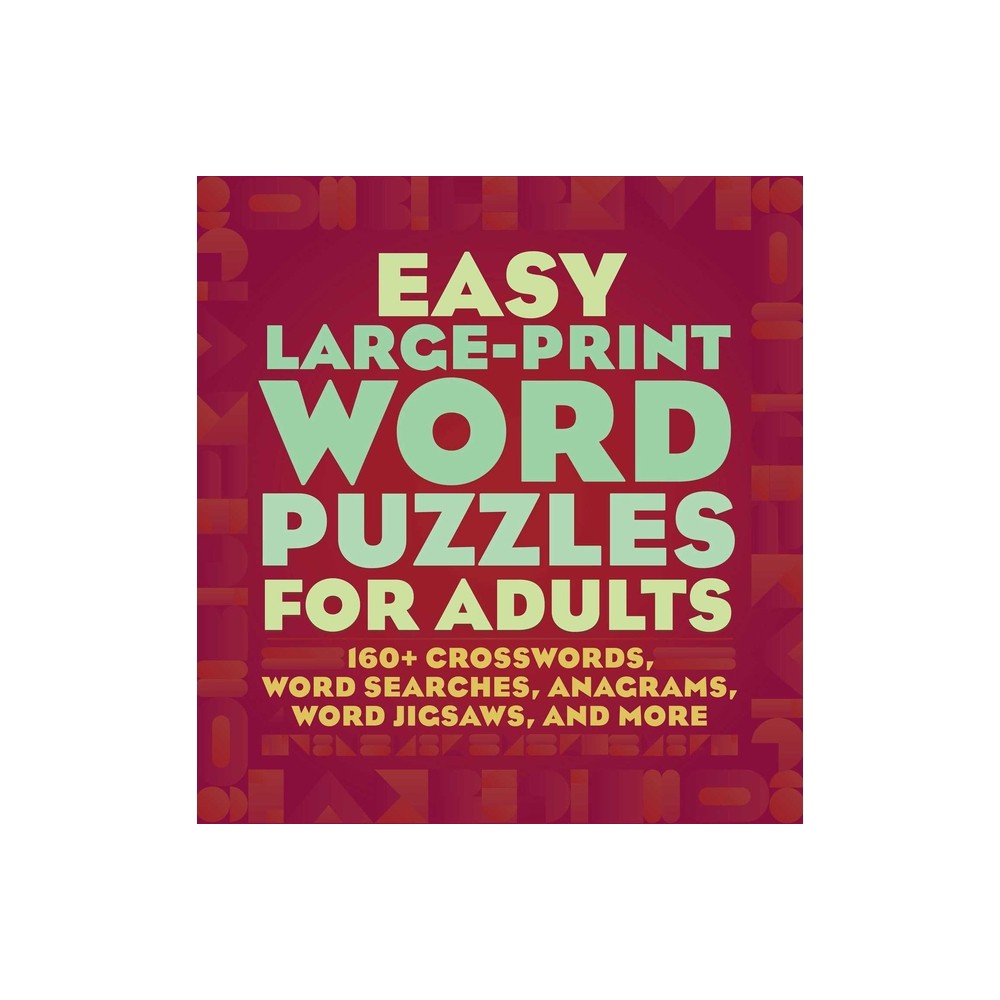 Easy Large-Print Word Puzzles for Adults - by Null (Paperback)