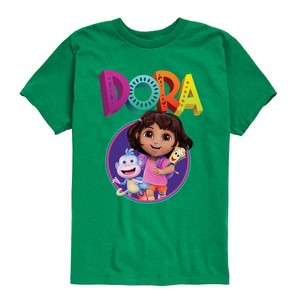 Boys' - Dora the Explorer - Logo Short Sleeve Graphic T-Shirt - 1 of 4