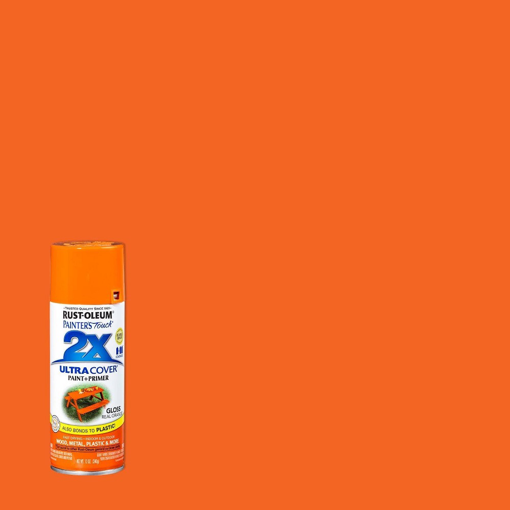UPC 020066187521 product image for Rust-Oleum 12oz 2X Painter's Touch Ultra Cover Gloss Spray Paint Orange | upcitemdb.com