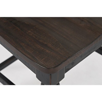 Black Reclaimed Pine Ladderback Counter Stool Set