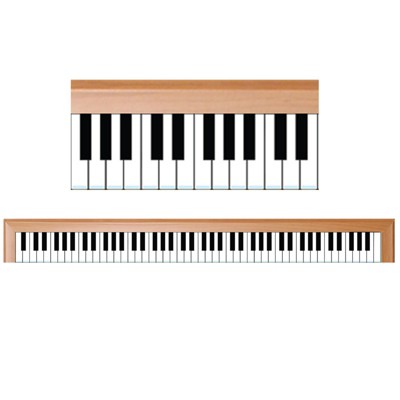 Hygloss Piano Border, 12 Strips/36 Feet (Pack of 6)