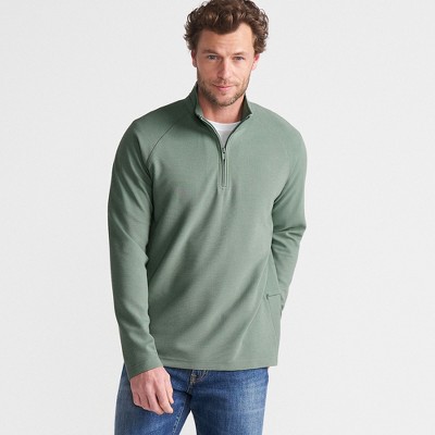 Lands' End Men's Long Sleeve Waffle Quarter Zip