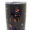 E & S Imports 7.0 Inch Rottweiler Serengeti Tumbler Hot Or Cold Beverages Tumblers - 3 of 3