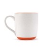 Elanze Designs Typewriter Speckled Orange 13 ounce Ceramic Coffee Mugs Set of 4 - 2 of 4