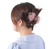 Unique Bargains Women's Fashion Mesh Flower Hairpin 3.15"x2.83"x2.95" 1 Pc - 2 of 4