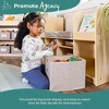 Guidecraft EdQ Reading Nook: Wooden Kids' Furniture for Book Storage with Bins and Cushioned Seat, Reading Bench Bookshelf - 3 of 4