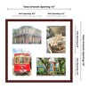 PosterPalooza | Brown Finish Collage Frame - White Mat, 20 Frame Sizes to Choose From, UV Acrylic - 2 of 4