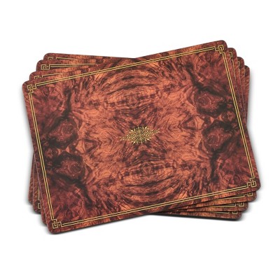 Pimpernel Walnut Burlap Cork-Backed Placemats Set of 4