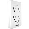 Stanley Tools SurgeQuad 1,080-Joules Surge Protector Wall Tap, 4 AC Outlets and 2 USB-A Ports, 33202 in White - image 3 of 4