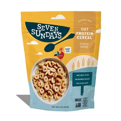 Seven Sundays Simply Honey Oat Protein Cereal - 8oz