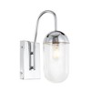 Elegant Lighting Kace 1 light Chrome and Clear glass wall sconce - 4 of 4
