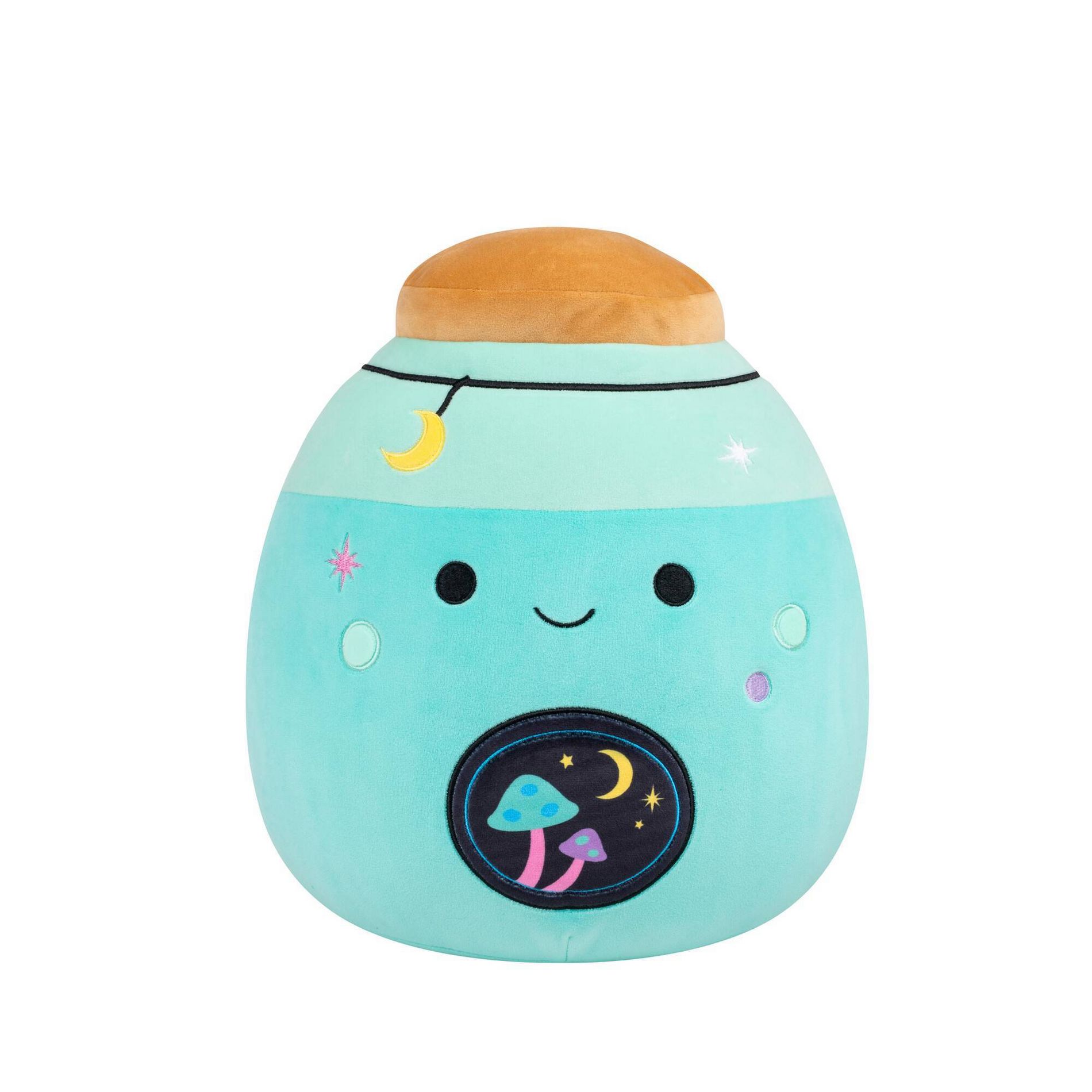Squishmallows 12" Neon Teal Potion with Black Mushroom Label Medium Plush
