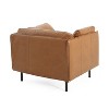 CAVINAS Modern Accent Chair with Soft Cushions Upholstered Comfy Chair Lounge Chair with Wooden Legs for Living Room - 3 of 4