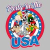 Women's Looney Tunes Party in the USA Crew T-Shirt - 2 of 4