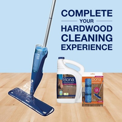 Bona Wood Floor Mop Starter Kit - 1 Spray Mop, 1 Reusable Microfiber Mopping Pad, 1 Refillable Wood Floor Cleaner Liquid_6