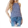 Women's Small Talk Ribbed Halter Top - Haptics - 2 of 3