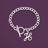 Ross-Simons Sterling Silver Cable-Link Toggle Bracelet - 3 of 4