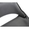FurniFact,Swivel Counter Bar Stool with Black Brush Wood and Grey Faux Leather - 4 of 4