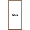 PosterPalooza | Panoramic Slim Profile Gold Picture Frame - UV Acrylic, Foam Board Backing, Hanging Hardware - 2 of 4