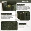 Kumasinova 360° Swivel Chair, Chenille Upholstered Accent Chair, Ergonomic Design Armchair with Side Storage Pockets, Sofa Chair for Living Room - 3 of 4