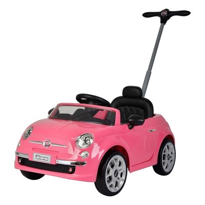 Best Ride On Cars 2 in 1 Fiat 500 Baby Toddler Toy Push Vehicle Car Stroller With 40 Pound Capacity For Children Ages 1 To 3 Years Pink Target