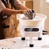 VEVOR Pottery Wheel, 10 inch Pottery Forming Machine, Direct Drive Ceramic Wheel with 3 Support Legs for DIY Art Craft, 350W Electric Wheel, White - 2 of 4