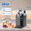Teendow Slushie Machine, 68 oz Slushy Machine for Home,Frozen Drink Maker with 6 Presets,  LED Display, Self-Cleaning, 4H Freshness for Parties - 4 of 4
