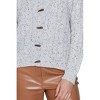 Women's Dotted Button Front Sweater - Carre Noir - 3 of 3