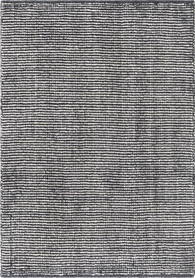 Handmade Earl Grey Wool Rectangular Indoor Area Rug