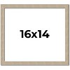 PosterPalooza | 16x14 Thin Barnwood Picture Frame, UV Acrylic, 2 Finishes - Grey and Black - 2 of 4
