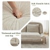 SEVOBAL Double Human Dog Bed Lazy Sofa Loveseat Extra Large Floor Couch Sit Lie Down 2-In-1 5 Adjustable Position Chair, Beige, 14.96"*14.96"*60.24" - 4 of 4