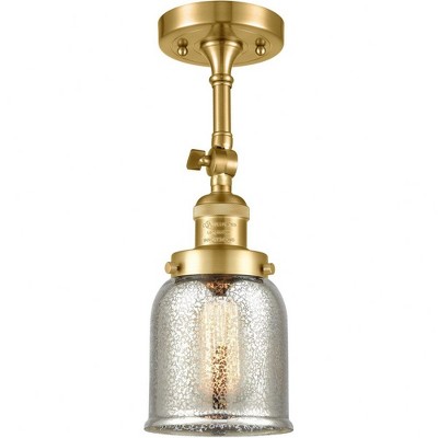 Innovations Lighting 1 - Light Semi-Flush Mount in  Satin Gold