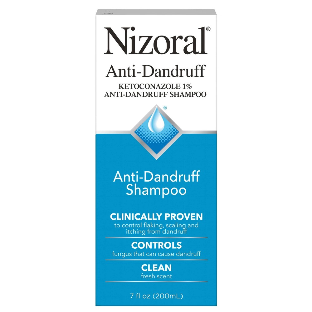 Photos - Hair Product Nizoral Anti Dandruff Shampoo with 1 Ketoconazole, Clean Fresh Scent - 7 f
