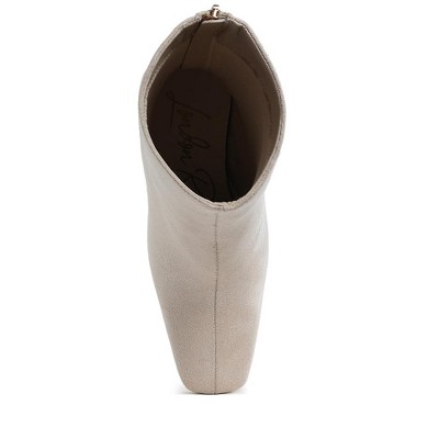 Dimri Square Toe Microfiber Ankle Boots