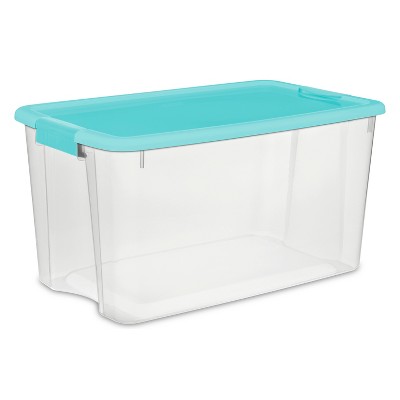 IRIS 6pk 36qt Snap Top Plastic Storage Bin