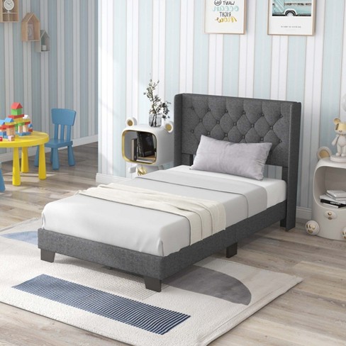 Twin grey store headboard