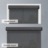 Linen Avenue Cordless Cassette 5% Solar Roller Shade,Black, Charcoal, and White (Arrives 1/4" Narrower) - 4 of 4