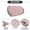 Unique Bargains Compatible 4 Button Car Key Fob Cover for Cadillac Escalade ATS CTS - 4 of 4
