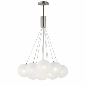 ET2 Lighting Burst 12 - Light Pendant in  Satin Nickel - 1 of 3