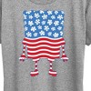 Women's - SpongeBob SquarePants - Silhouette Stars Stripes Short Sleeve Graphic T-Shirt - 2 of 4