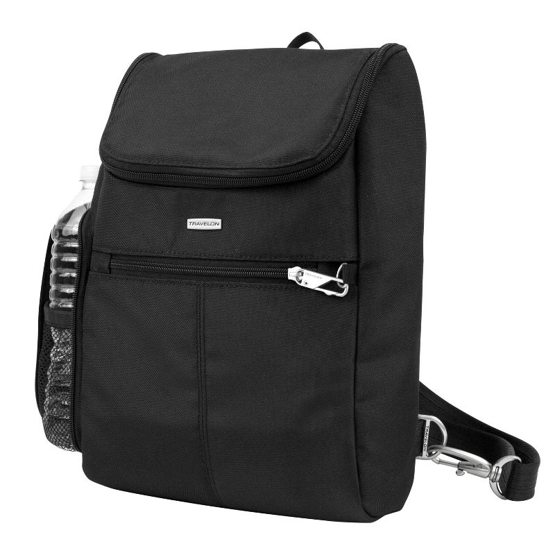 Travelon RFID Anti-Theft Classic Convertible Small 12&#34; Backpack - Black, 1 of 9