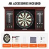 VEVOR Dartboard and Cabinet Set, Ready-to-Play Bundle Official Size Dartboard Cabinet Set, Steel Tip Dart Cabinet, Brown - 4 of 4