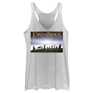Women's Lord of the Rings Fellowship of the Ring Movie Poster Racerback Tank Top - 1 of 4