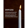12 inch Taper Candles Set of 4 - Dripless and Smokeless Candle Unscented - Slow Burning Candle Sticks - 4 of 4