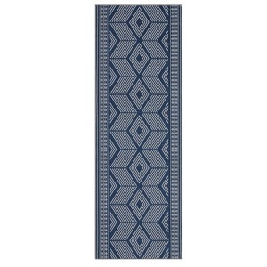 Washable Modern Geometric Area Rugs with Shapes and Stripped Lines Print, Non Slip Low Pile Carpet for Home Office - 1 of 4
