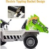 12V 4WD Ride On Dump Truck for Kids 4-8, Electric Ride On Car with Remote Control, Motorized Dump Bed & Shovel, Two Speeds, Bluetooth Music - 2 of 4