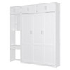 Whisen Twin Size Wall Murphy Bed with Top Cabinet, Shelves ,Space Saving Foldable Bed with Light & USB - 4 of 4