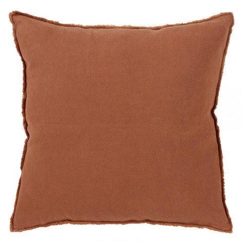 Terracotta discount linen throw