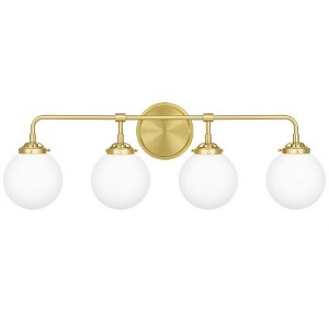 Quoizel Lighting Landry 4 - Light Vanity in  Satin Brass - 1 of 4
