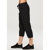 RBX Active Women's Relaxed Lightweight Woven Cargo Capri Pant - 4 of 4